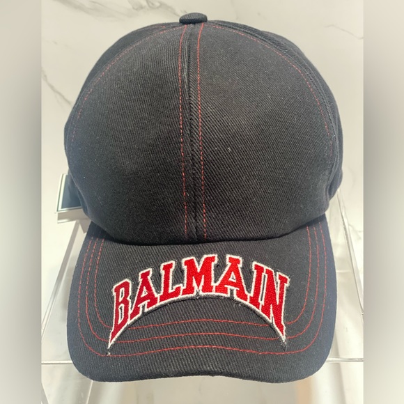 Balmain x Puma Embroidered Cotton Baseball Cap